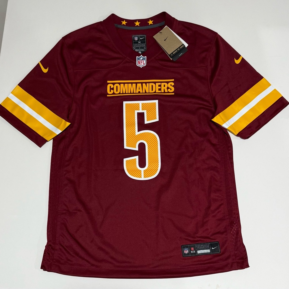 Nike Washington Commanders Jayden Daniels #5 Game Jersey Size Medium.